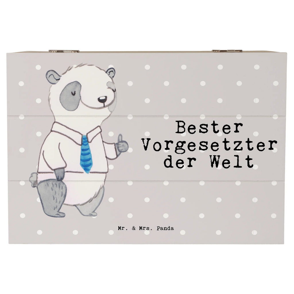 Holzkiste Panda Bester Vorgesetzter der Welt Holzkiste, Kiste, Schatzkiste, Truhe, Schatulle, XXL, Erinnerungsbox, Erinnerungskiste, Dekokiste, Aufbewahrungsbox, Geschenkbox, Geschenkdose, für, Dankeschön, Geschenk, Schenken, Geburtstag, Geburtstagsgeschenk, Geschenkidee, Danke, Bedanken, Mitbringsel, Freude machen, Geschenktipp, Chef, Boss, Abschiedsgeschenk, Abteilungsleiter, Kollege, Vorgesetzter, Vorgesetzte, Arbeit, Leiter, Arbeitgeber, Führungskraft