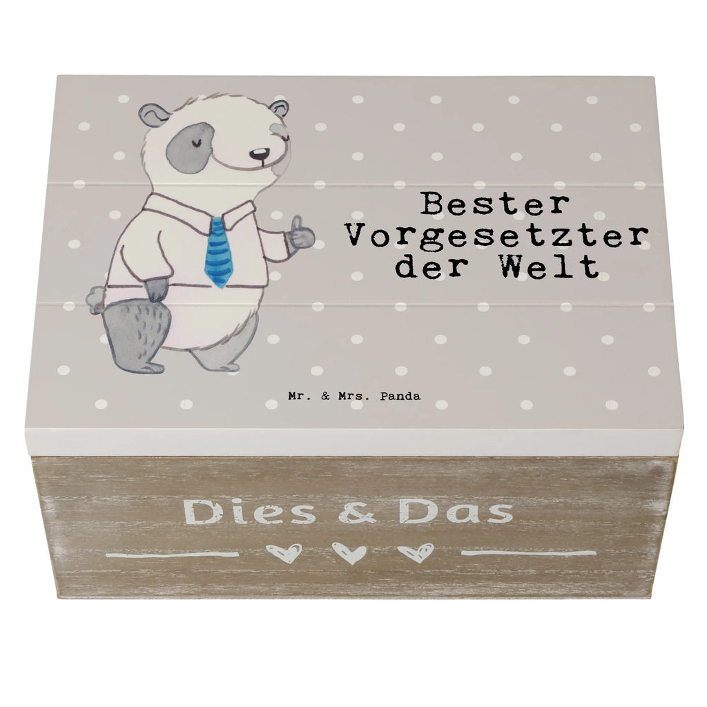 Holzkiste Panda Bester Vorgesetzter der Welt Holzkiste, Kiste, Schatzkiste, Truhe, Schatulle, XXL, Erinnerungsbox, Erinnerungskiste, Dekokiste, Aufbewahrungsbox, Geschenkbox, Geschenkdose, für, Dankeschön, Geschenk, Schenken, Geburtstag, Geburtstagsgeschenk, Geschenkidee, Danke, Bedanken, Mitbringsel, Freude machen, Geschenktipp, Chef, Boss, Abschiedsgeschenk, Abteilungsleiter, Kollege, Vorgesetzter, Vorgesetzte, Arbeit, Leiter, Arbeitgeber, Führungskraft