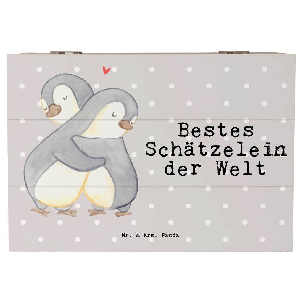 Holzkiste Pinguin Bestes Schätzelein der Welt Holzkiste, Kiste, Schatzkiste, Truhe, Schatulle, XXL, Erinnerungsbox, Erinnerungskiste, Dekokiste, Aufbewahrungsbox, Geschenkbox, Geschenkdose, für, Dankeschön, Geschenk, Schenken, Geburtstag, Geburtstagsgeschenk, Geschenkidee, Danke, Bedanken, Mitbringsel, Freude machen, Geschenktipp, Schätzelein, Schätzchen, Schatz, Schatzi, Ehemann, Ehefrau, Freundin, Freund, Frau, Mann, Kosename, Hochzeitstag