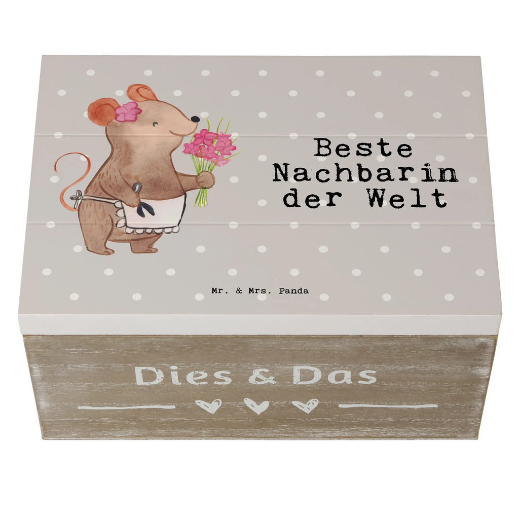 Holzkiste Maus Beste Nachbarin der Welt Holzkiste, Kiste, Schatzkiste, Truhe, Schatulle, XXL, Erinnerungsbox, Erinnerungskiste, Dekokiste, Aufbewahrungsbox, Geschenkbox, Geschenkdose, für, Dankeschön, Geschenk, Schenken, Geburtstag, Geburtstagsgeschenk, Geschenkidee, Danke, Bedanken, Mitbringsel, Freude machen, Geschenktipp, Nachbarin, Nachbarn, Nachbarschaft, Freundin, Angrenzer, Anwohnerin, Bewohnerin, Freundschaft