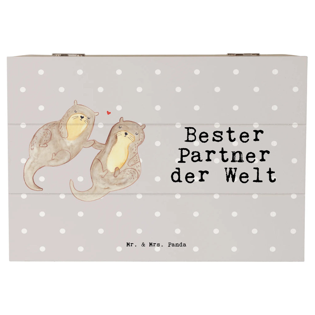 Holzkiste Otter Bester Partner der Welt Holzkiste, Kiste, Schatzkiste, Truhe, Schatulle, XXL, Erinnerungsbox, Erinnerungskiste, Dekokiste, Aufbewahrungsbox, Geschenkbox, Geschenkdose, für, Dankeschön, Geschenk, Schenken, Geburtstag, Geburtstagsgeschenk, Geschenkidee, Danke, Bedanken, Mitbringsel, Freude machen, Geschenktipp, Partner, Ehepartner, Mann, Frau, Ehefrau, Ehemann. Freundin, Freund, Lebensgefährte, Paar, Liebe