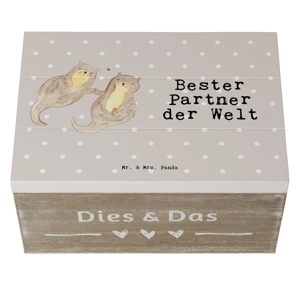 Holzkiste Otter Bester Partner der Welt Holzkiste, Kiste, Schatzkiste, Truhe, Schatulle, XXL, Erinnerungsbox, Erinnerungskiste, Dekokiste, Aufbewahrungsbox, Geschenkbox, Geschenkdose, für, Dankeschön, Geschenk, Schenken, Geburtstag, Geburtstagsgeschenk, Geschenkidee, Danke, Bedanken, Mitbringsel, Freude machen, Geschenktipp, Partner, Ehepartner, Mann, Frau, Ehefrau, Ehemann. Freundin, Freund, Lebensgefährte, Paar, Liebe