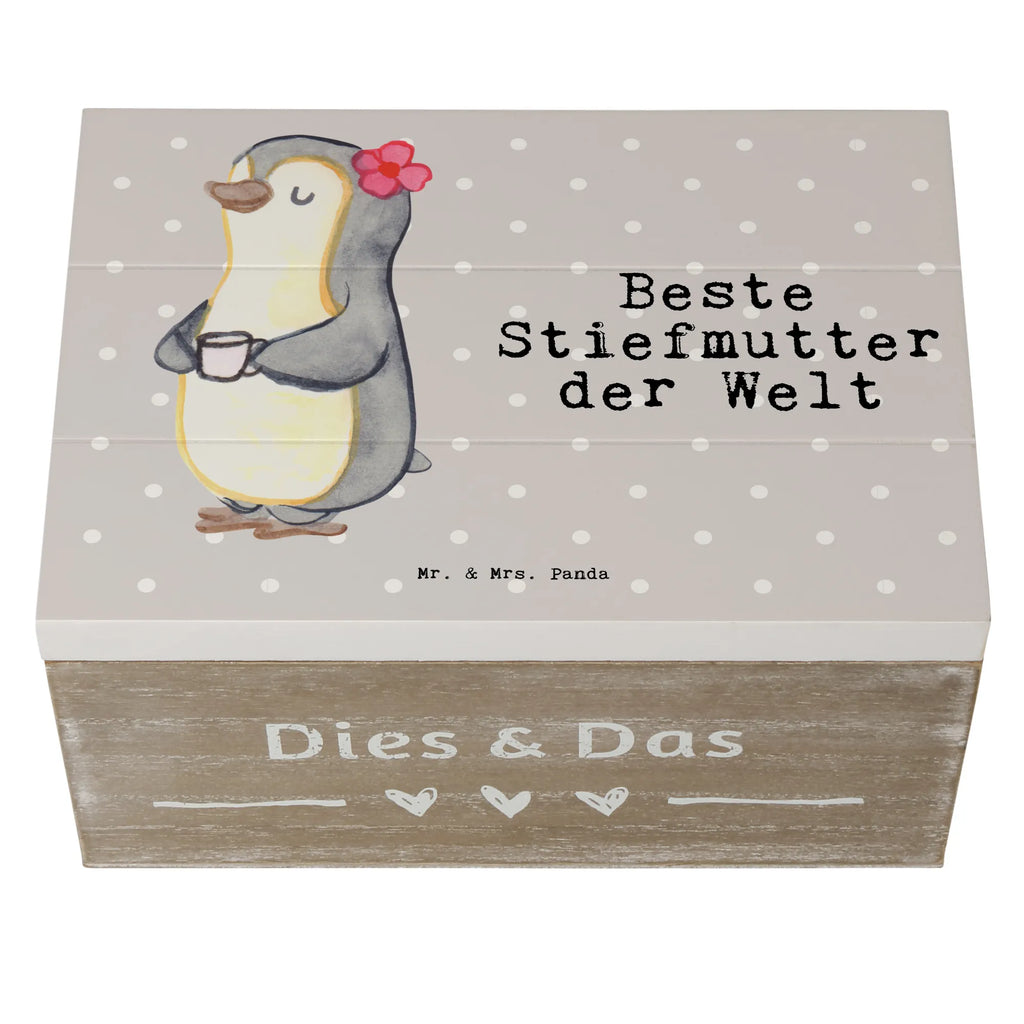 Holzkiste Pinguin Beste Stiefmutter der Welt Holzkiste, Kiste, Schatzkiste, Truhe, Schatulle, XXL, Erinnerungsbox, Erinnerungskiste, Dekokiste, Aufbewahrungsbox, Geschenkbox, Geschenkdose, für, Dankeschön, Geschenk, Schenken, Geburtstag, Geburtstagsgeschenk, Geschenkidee, Danke, Bedanken, Mitbringsel, Freude machen, Geschenktipp, Stiefmutter, Stief Mutter, Stiefmama, Mami, Mutter, Muttertag, Mutti, Mama, Tochter, Sohn, Beste