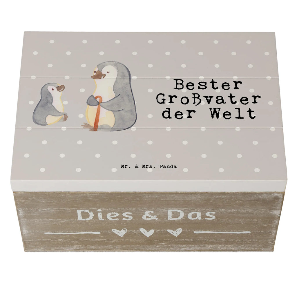 Holzkiste Pinguin Bester Großvater der Welt Holzkiste, Kiste, Schatzkiste, Truhe, Schatulle, XXL, Erinnerungsbox, Erinnerungskiste, Dekokiste, Aufbewahrungsbox, Geschenkbox, Geschenkdose, für, Dankeschön, Geschenk, Schenken, Geburtstag, Geburtstagsgeschenk, Geschenkidee, Danke, Bedanken, Mitbringsel, Freude machen, Geschenktipp, Großvater, Grossvater, Opa, Opi. Großpapa, Großeltern, Enkel, Enkelin, Enkelkind, Kleinigkeit, Oppa, Oppi, Bester