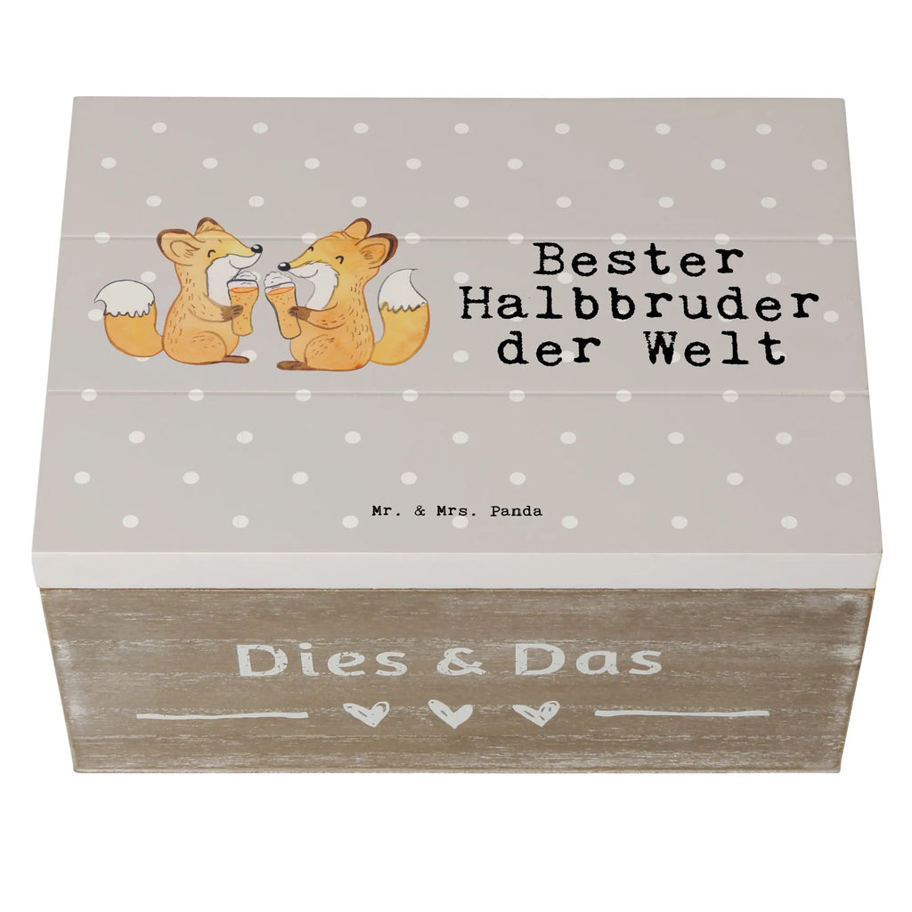 Holzkiste Fuchs Bester Halbbruder der Welt Holzkiste, Kiste, Schatzkiste, Truhe, Schatulle, XXL, Erinnerungsbox, Erinnerungskiste, Dekokiste, Aufbewahrungsbox, Geschenkbox, Geschenkdose, für, Dankeschön, Geschenk, Schenken, Geburtstag, Geburtstagsgeschenk, Geschenkidee, Danke, Bedanken, Mitbringsel, Freude machen, Geschenktipp, Halbbruder, Stiefbruder, Stief, Stiefgeschwister, Bruder, Brudi, Geschwister, Bruderherz, Schwester, Familie, Kleinigkeit, Brother, Bester, Sohn