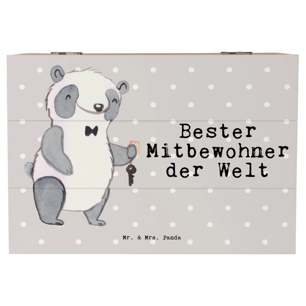 Holzkiste Panda Bester Mitbewohner der Welt Holzkiste, Kiste, Schatzkiste, Truhe, Schatulle, XXL, Erinnerungsbox, Erinnerungskiste, Dekokiste, Aufbewahrungsbox, Geschenkbox, Geschenkdose, für, Dankeschön, Geschenk, Schenken, Geburtstag, Geburtstagsgeschenk, Geschenkidee, Danke, Bedanken, Mitbringsel, Freude machen, Geschenktipp, Mitbewohner, WG, Zimmernachbar, Wohngemeinschaft, WG-Bewohner, Zimmerkollege, Zimmergenosse, Stubenkamerad