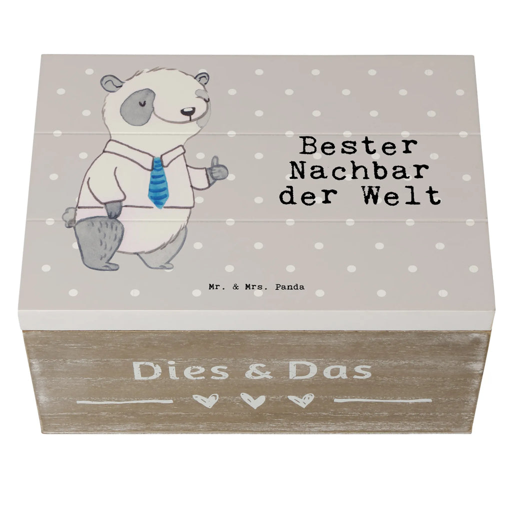 Holzkiste Panda Bester Nachbar der Welt Holzkiste, Kiste, Schatzkiste, Truhe, Schatulle, XXL, Erinnerungsbox, Erinnerungskiste, Dekokiste, Aufbewahrungsbox, Geschenkbox, Geschenkdose, für, Dankeschön, Geschenk, Schenken, Geburtstag, Geburtstagsgeschenk, Geschenkidee, Danke, Bedanken, Mitbringsel, Freude machen, Geschenktipp, Nachbar, Nachbarn, Nachbarschaft, Freund, Angrenzer, Anwohner, Bewohner, Freundschaft