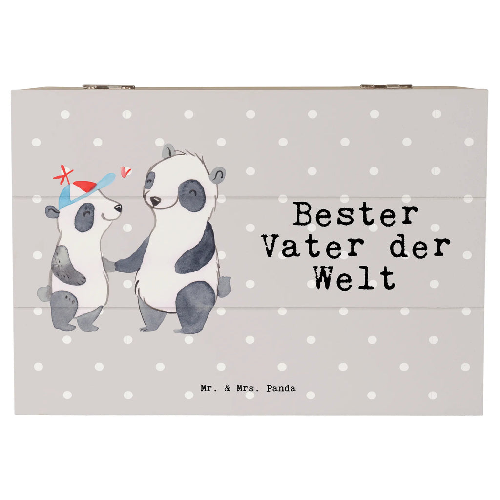 Holzkiste Panda Bester Vater der Welt Holzkiste, Kiste, Schatzkiste, Truhe, Schatulle, XXL, Erinnerungsbox, Erinnerungskiste, Dekokiste, Aufbewahrungsbox, Geschenkbox, Geschenkdose, für, Dankeschön, Geschenk, Schenken, Geburtstag, Geburtstagsgeschenk, Geschenkidee, Danke, Bedanken, Mitbringsel, Freude machen, Geschenktipp, Vater, Papa, Dad, Daddy, Paps, Papi, Vati, Eltern, Geschenk Vater, Mann, Familie, Bester, Kleinigkeit