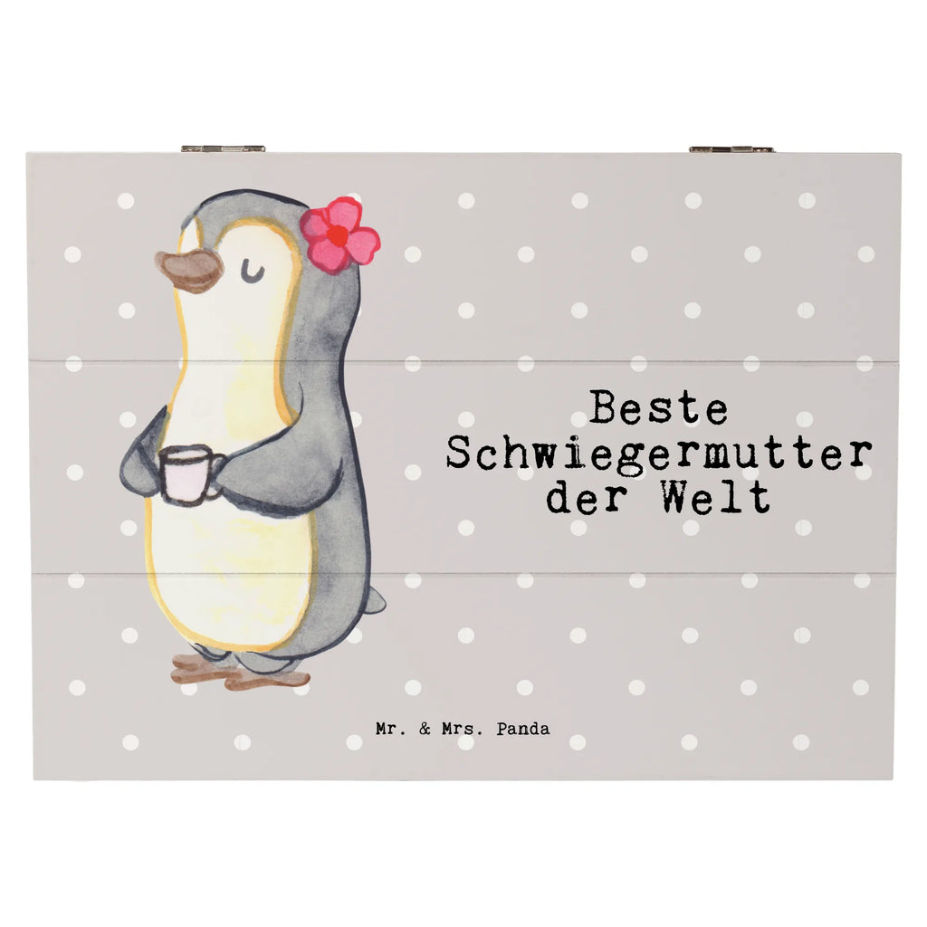 Holzkiste Pinguin Beste Schwiegermutter der Welt Holzkiste, Kiste, Schatzkiste, Truhe, Schatulle, XXL, Erinnerungsbox, Erinnerungskiste, Dekokiste, Aufbewahrungsbox, Geschenkbox, Geschenkdose, für, Dankeschön, Geschenk, Schenken, Geburtstag, Geburtstagsgeschenk, Geschenkidee, Danke, Bedanken, Mitbringsel, Freude machen, Geschenktipp, Schwiegermutter, Schwiegermama, Schwiegereltern, Mama, Mutter, Mutter des Ehepartners, angeheiratet