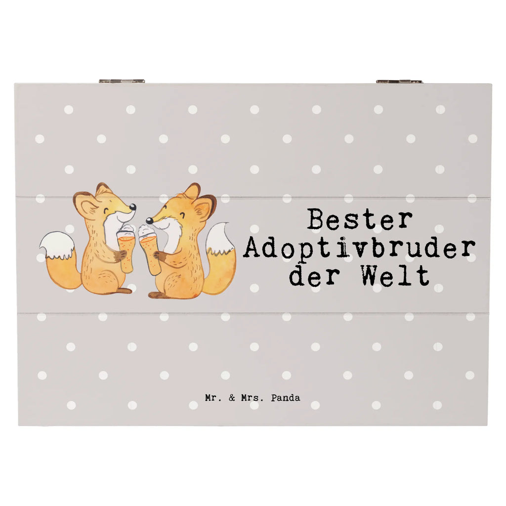 Holzkiste Fuchs Bester Adoptivbruder der Welt Holzkiste, Kiste, Schatzkiste, Truhe, Schatulle, XXL, Erinnerungsbox, Erinnerungskiste, Dekokiste, Aufbewahrungsbox, Geschenkbox, Geschenkdose, für, Dankeschön, Geschenk, Schenken, Geburtstag, Geburtstagsgeschenk, Geschenkidee, Danke, Bedanken, Mitbringsel, Freude machen, Geschenktipp, Adoptivbruder, adoptiert, Bruder, Brudi, Geschwister, Bruderherz, Schwester, Familie, Kleinigkeit, Brother, Bester, Sohn