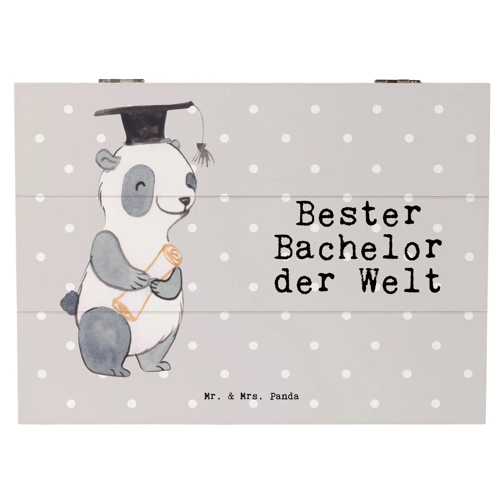 Holzkiste Panda Bester Bachelor der Welt Holzkiste, Kiste, Schatzkiste, Truhe, Schatulle, XXL, Erinnerungsbox, Erinnerungskiste, Dekokiste, Aufbewahrungsbox, Geschenkbox, Geschenkdose, für, Dankeschön, Geschenk, Schenken, Geburtstag, Geburtstagsgeschenk, Geschenkidee, Danke, Bedanken, Mitbringsel, Freude machen, Geschenktipp, Bachelor, Student, Studium, Sohn, Spaß, Musterschüler, lustig, Studienabschluss, witzig, Universität, Abschluss, Alumni, Uni, Studenten, Hochschule