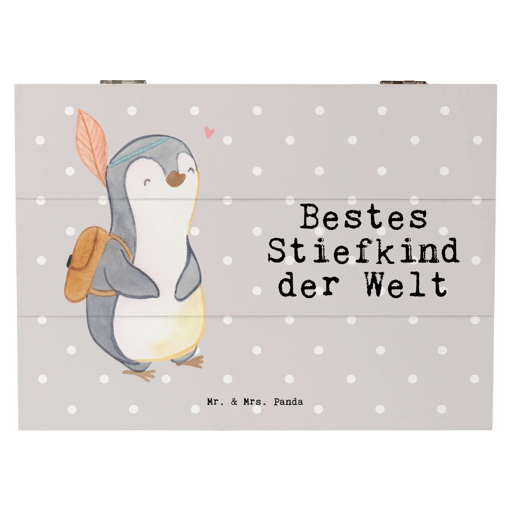 Holzkiste Pinguin Bestes Stiefkind der Welt Holzkiste, Kiste, Schatzkiste, Truhe, Schatulle, XXL, Erinnerungsbox, Erinnerungskiste, Dekokiste, Aufbewahrungsbox, Geschenkbox, Geschenkdose, für, Dankeschön, Geschenk, Schenken, Geburtstag, Geburtstagsgeschenk, Geschenkidee, Danke, Bedanken, Mitbringsel, Freude machen, Geschenktipp, Stiefkind, angeheiratet, Kinder, Kind, Kid, Kids, Kiddy, Bestes, Tochter, Sohn, Nachwuchs, Geburt, Liebling, Taufe