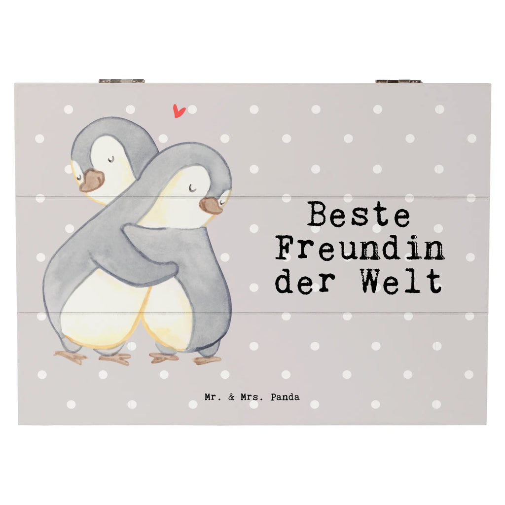 Holzkiste Pinguin Beste Freundin der Welt Holzkiste, Kiste, Schatzkiste, Truhe, Schatulle, XXL, Erinnerungsbox, Erinnerungskiste, Dekokiste, Aufbewahrungsbox, Geschenkbox, Geschenkdose, für, Dankeschön, Geschenk, Schenken, Geburtstag, Geburtstagsgeschenk, Geschenkidee, Danke, Bedanken, Mitbringsel, Freude machen, Geschenktipp, Freundin, beste Freundin, Ehefrau, Frau, bae, bff, Freundinnen, Jahrestag, Freundschaft. Liebste, beste, Spruch