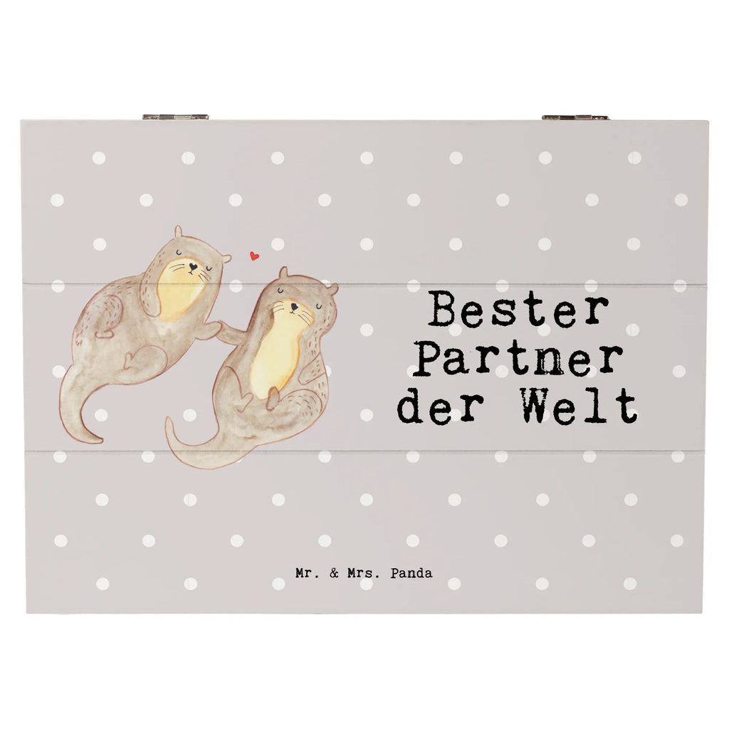 Holzkiste Otter Bester Partner der Welt Holzkiste, Kiste, Schatzkiste, Truhe, Schatulle, XXL, Erinnerungsbox, Erinnerungskiste, Dekokiste, Aufbewahrungsbox, Geschenkbox, Geschenkdose, für, Dankeschön, Geschenk, Schenken, Geburtstag, Geburtstagsgeschenk, Geschenkidee, Danke, Bedanken, Mitbringsel, Freude machen, Geschenktipp, Partner, Ehepartner, Mann, Frau, Ehefrau, Ehemann. Freundin, Freund, Lebensgefährte, Paar, Liebe