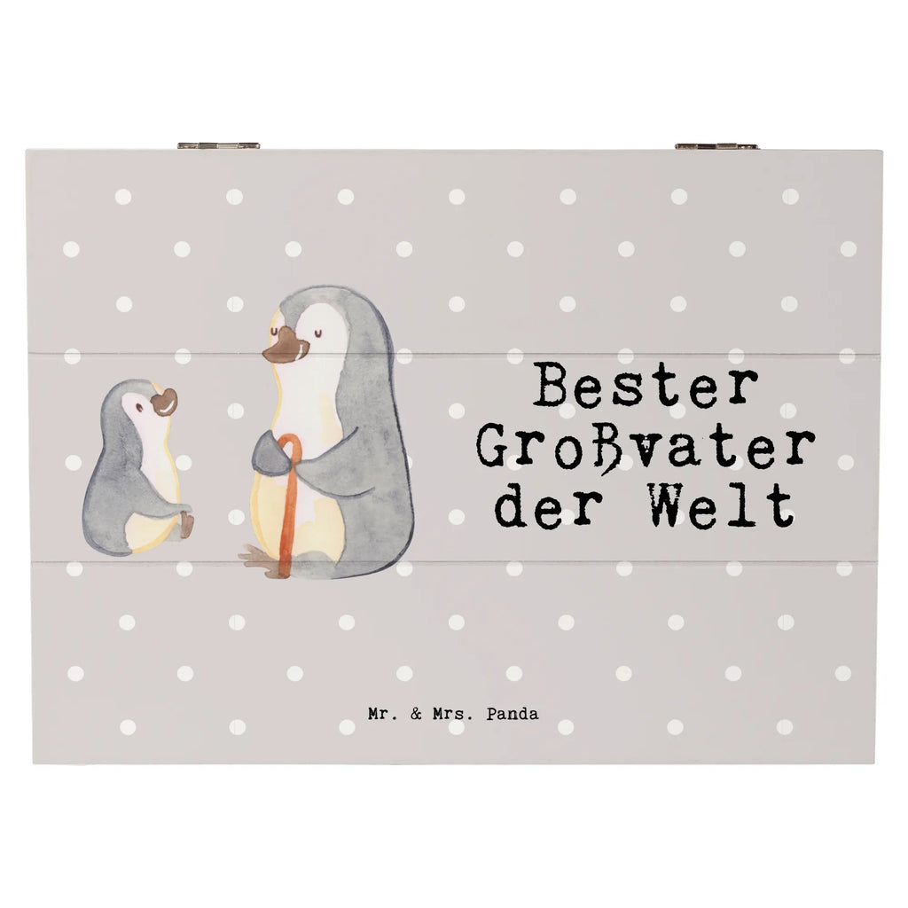 Holzkiste Pinguin Bester Großvater der Welt Holzkiste, Kiste, Schatzkiste, Truhe, Schatulle, XXL, Erinnerungsbox, Erinnerungskiste, Dekokiste, Aufbewahrungsbox, Geschenkbox, Geschenkdose, für, Dankeschön, Geschenk, Schenken, Geburtstag, Geburtstagsgeschenk, Geschenkidee, Danke, Bedanken, Mitbringsel, Freude machen, Geschenktipp, Großvater, Grossvater, Opa, Opi. Großpapa, Großeltern, Enkel, Enkelin, Enkelkind, Kleinigkeit, Oppa, Oppi, Bester