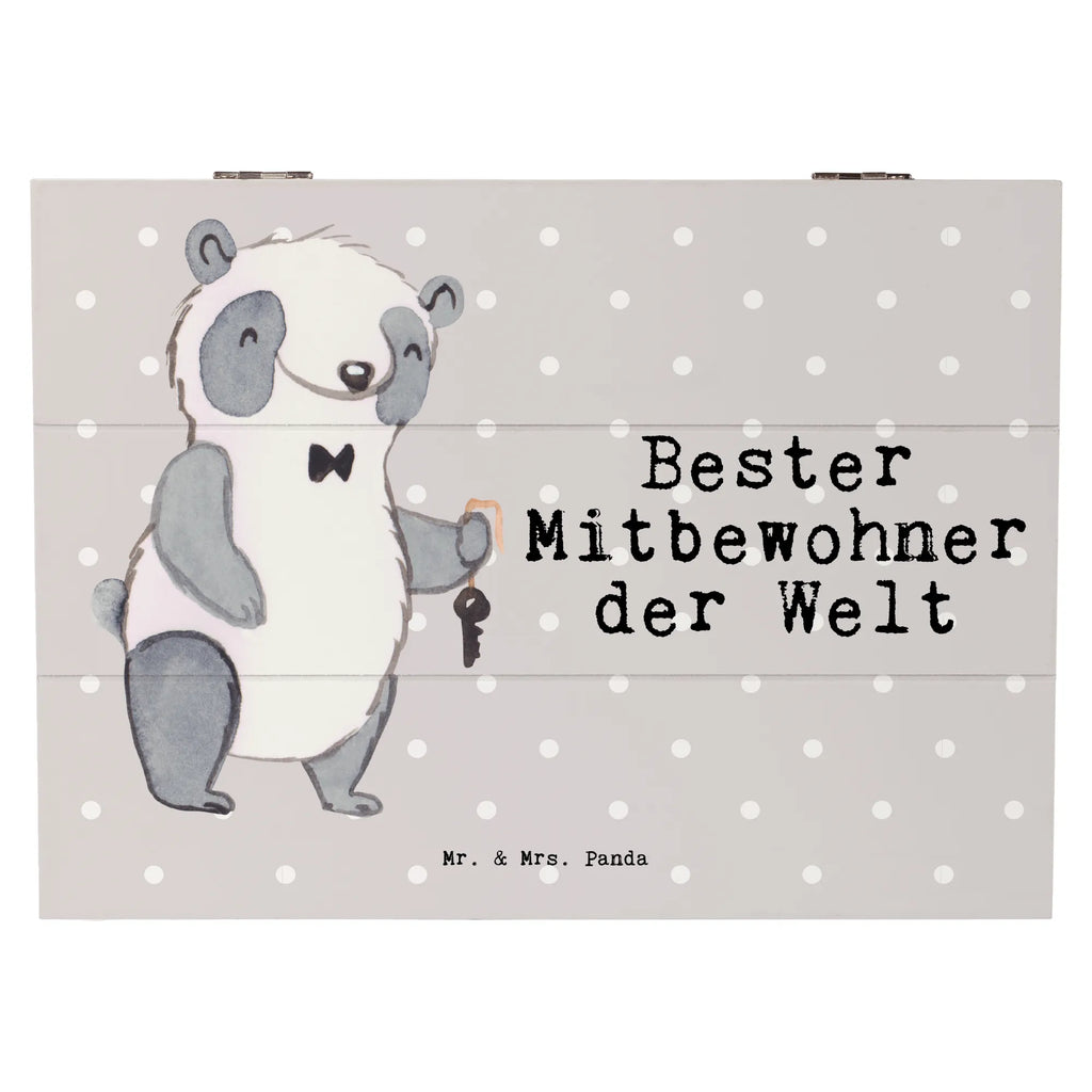 Holzkiste Panda Bester Mitbewohner der Welt Holzkiste, Kiste, Schatzkiste, Truhe, Schatulle, XXL, Erinnerungsbox, Erinnerungskiste, Dekokiste, Aufbewahrungsbox, Geschenkbox, Geschenkdose, für, Dankeschön, Geschenk, Schenken, Geburtstag, Geburtstagsgeschenk, Geschenkidee, Danke, Bedanken, Mitbringsel, Freude machen, Geschenktipp, Mitbewohner, WG, Zimmernachbar, Wohngemeinschaft, WG-Bewohner, Zimmerkollege, Zimmergenosse, Stubenkamerad