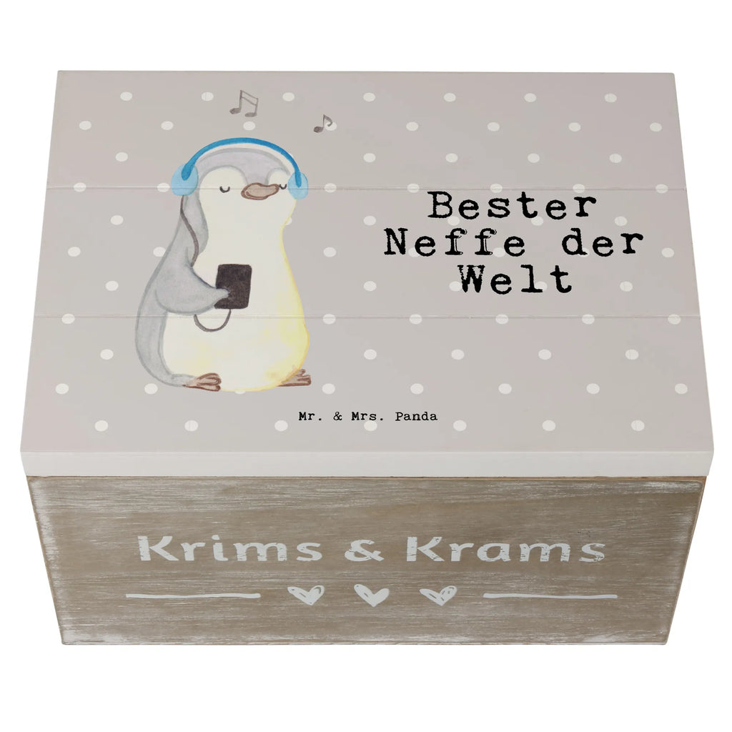 Holzkiste Pinguin Bester Neffe der Welt Holzkiste, Kiste, Schatzkiste, Truhe, Schatulle, XXL, Erinnerungsbox, Erinnerungskiste, Dekokiste, Aufbewahrungsbox, Geschenkbox, Geschenkdose, für, Dankeschön, Geschenk, Schenken, Geburtstag, Geburtstagsgeschenk, Geschenkidee, Danke, Bedanken, Mitbringsel, Freude machen, Geschenktipp, Neffe, Onkel, Tante, Patentante, Patentonkel, Patenkind, Taufe, Sohn der Schwester, Sohn des Bruders, Bester