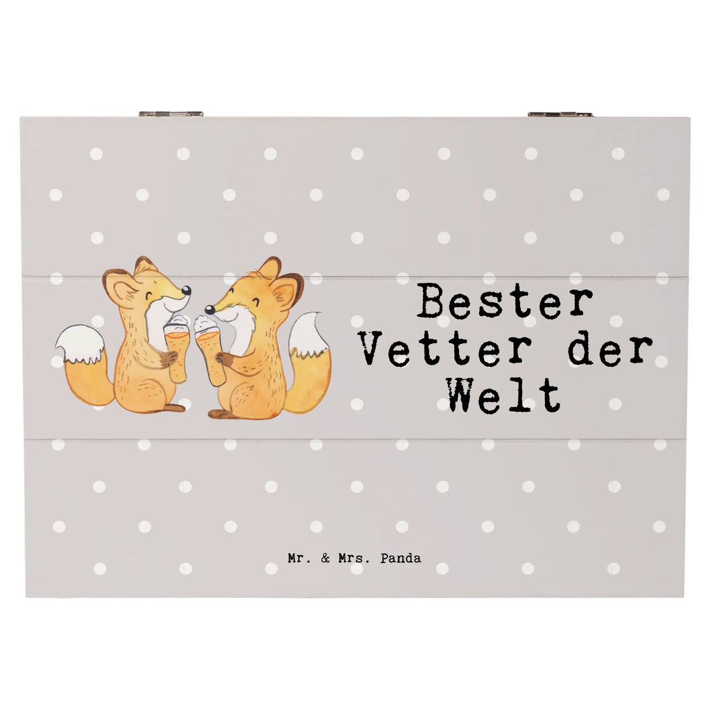 Holzkiste Fuchs Bester Vetter der Welt Holzkiste, Kiste, Schatzkiste, Truhe, Schatulle, XXL, Erinnerungsbox, Erinnerungskiste, Dekokiste, Aufbewahrungsbox, Geschenkbox, Geschenkdose, für, Dankeschön, Geschenk, Schenken, Geburtstag, Geburtstagsgeschenk, Geschenkidee, Danke, Bedanken, Mitbringsel, Freude machen, Geschenktipp, Vetter, Cousin, Kousin, Sohn von Onkel, Sohn von Tante, Familie, Verwandtschaft, Cousine