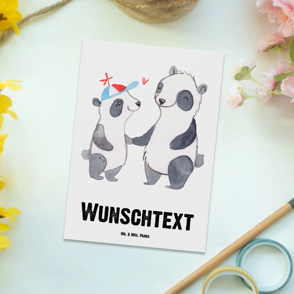 Personalisierte Postkarte Panda Bester Vater der Welt Postkarte mit Namen, Postkarte bedrucken, Postkarte mit Wunschtext, Postkarte personalisierbar, Geschenkkarte mit Namen, Grußkarte mit Namen, Karte mit Namen, Einladung mit Namen, Ansichtskarte mit Namen, Geschenkkarte mit Wunschtext, Grußkarte mit Wunschtext, Karte mit Wunschtext, Einladung mit Wunschtext, Ansichtskarte mit Wunschtext, für, Dankeschön, Geschenk, Schenken, Geburtstag, Geburtstagsgeschenk, Geschenkidee, Danke, Bedanken, Mitbringsel, Freude machen, Geschenktipp, Vater, Papa, Dad, Daddy, Paps, Papi, Vati, Eltern, Geschenk Vater, Mann, Familie, Bester, Kleinigkeit