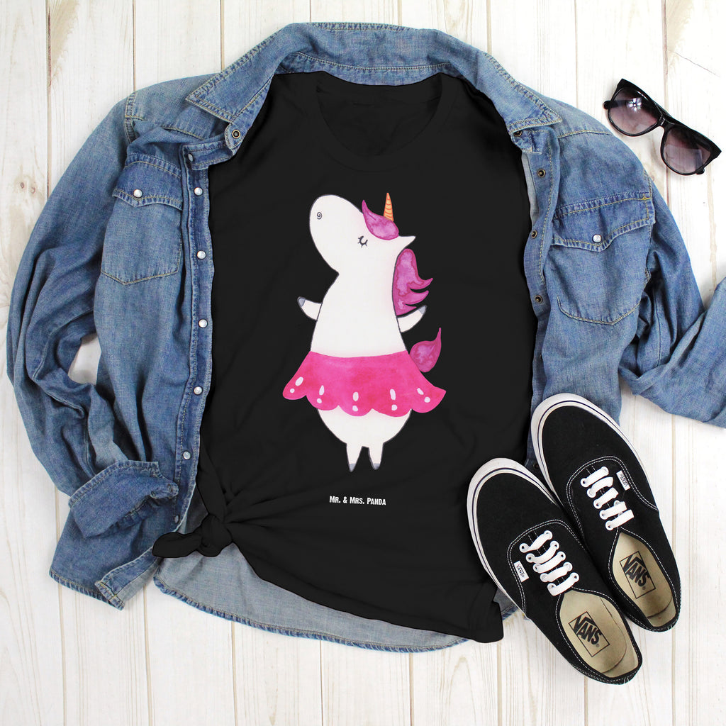 T-Shirt Standard Einhorn Ballerina T-Shirt, Shirt, Tshirt, Lustiges T-Shirt, T-Shirt mit Spruch, Party, Junggesellenabschied, Jubiläum, Geburstag, Herrn, Damen, Männer, Frauen, Schlafshirt, Nachthemd, Sprüche, Einhorn, Einhörner, Einhorn Deko, Pegasus, Unicorn, Tanzen, Ballerina, Wohnung, Spaß, Feiern, Geburtstag, Tänzerin, Lebenslust, Lebensfreude