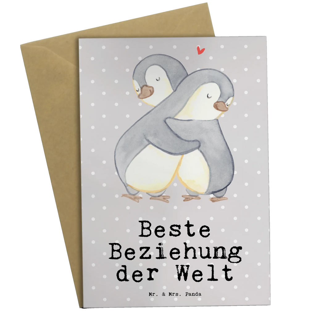 Grußkarte Pinguin Beste Beziehung der Welt Grußkarte, Klappkarte, Einladungskarte, Glückwunschkarte, Hochzeitskarte, Geburtstagskarte, Karte, Ansichtskarten, für, Dankeschön, Geschenk, Schenken, Geburtstag, Geburtstagsgeschenk, Geschenkidee, Danke, Bedanken, Mitbringsel, Freude machen, Geschenktipp, Beziehung, Zusammen sein, Miteinander gehen, Liebe, Verlieb, Liebesgeschenk