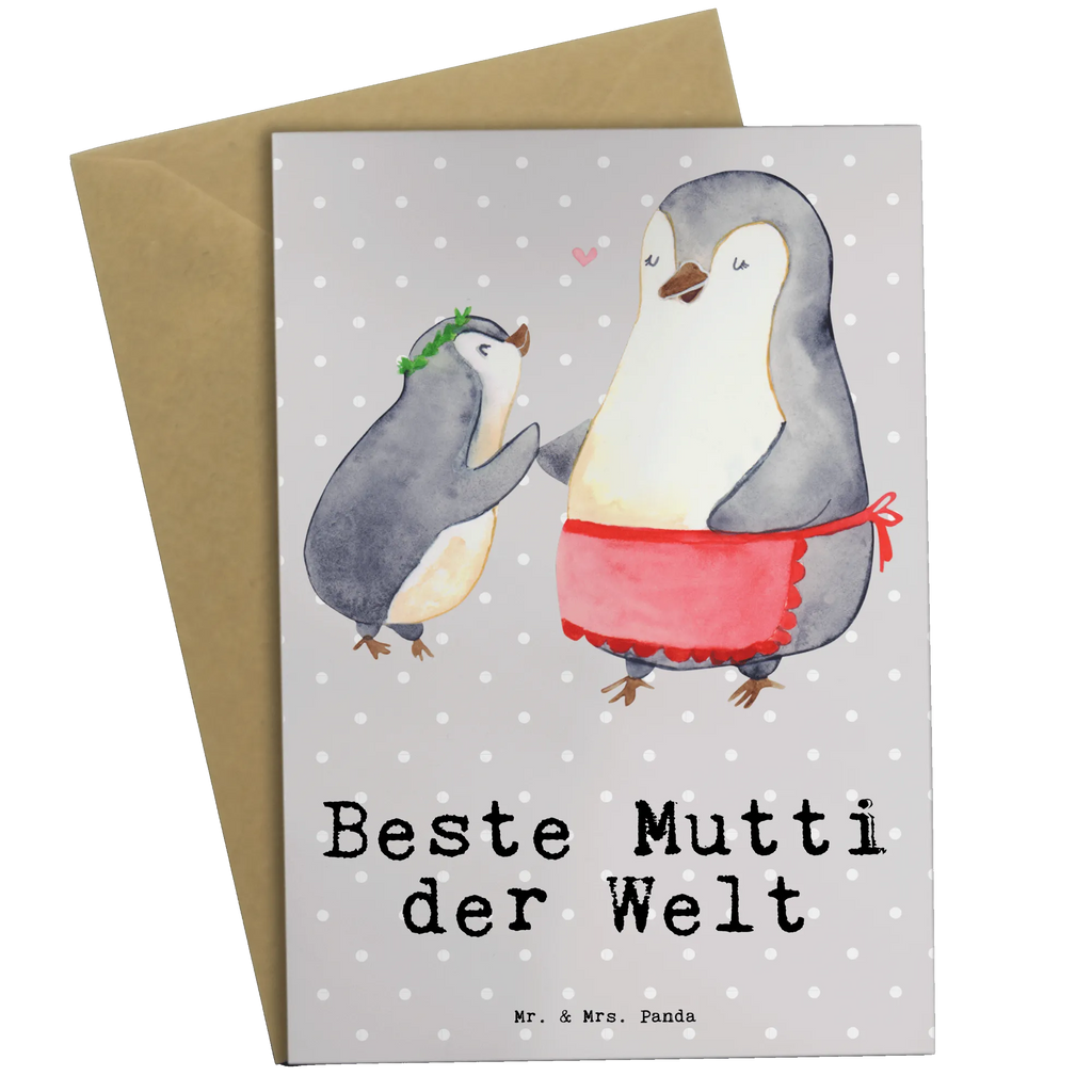 Grußkarte Pinguin Beste Mutti der Welt Grußkarte, Klappkarte, Einladungskarte, Glückwunschkarte, Hochzeitskarte, Geburtstagskarte, Karte, Ansichtskarten, für, Dankeschön, Geschenk, Schenken, Geburtstag, Geburtstagsgeschenk, Geschenkidee, Danke, Bedanken, Mitbringsel, Freude machen, Geschenktipp, Mama, Mami, Mutter, Muttertag, Mutti, Ma, Tochter, Sohn, Beste Mama, Beste, Supermama