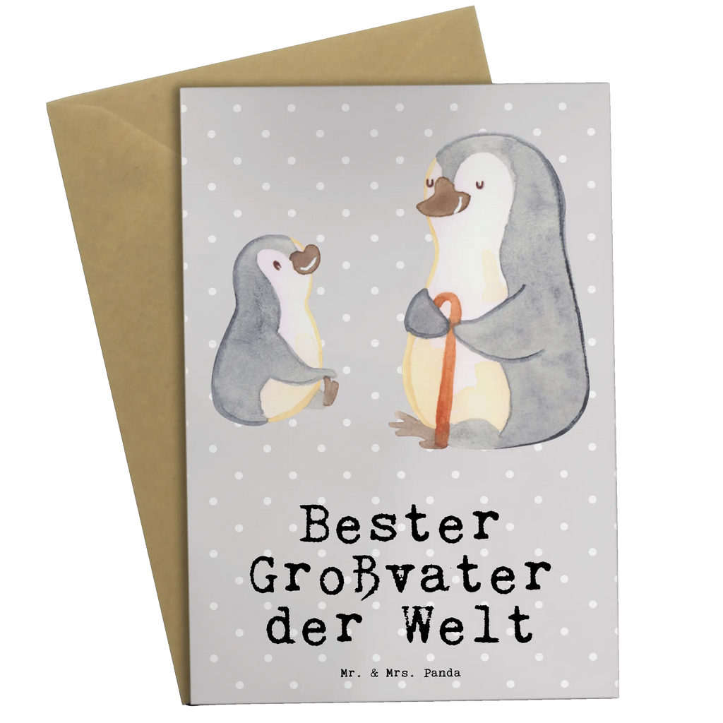 Grußkarte Pinguin Bester Großvater der Welt Grußkarte, Klappkarte, Einladungskarte, Glückwunschkarte, Hochzeitskarte, Geburtstagskarte, Karte, Ansichtskarten, für, Dankeschön, Geschenk, Schenken, Geburtstag, Geburtstagsgeschenk, Geschenkidee, Danke, Bedanken, Mitbringsel, Freude machen, Geschenktipp, Großvater, Grossvater, Opa, Opi. Großpapa, Großeltern, Enkel, Enkelin, Enkelkind, Kleinigkeit, Oppa, Oppi, Bester