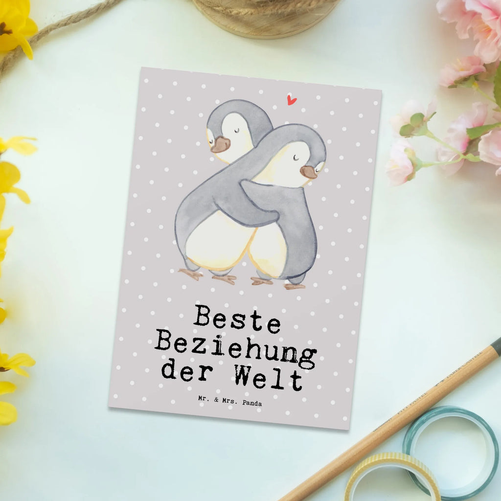 Postkarte Pinguin Beste Beziehung der Welt Postkarte, Karte, Geschenkkarte, Grußkarte, Einladung, Ansichtskarte, Geburtstagskarte, Einladungskarte, Dankeskarte, Ansichtskarten, Einladung Geburtstag, Einladungskarten Geburtstag, für, Dankeschön, Geschenk, Schenken, Geburtstag, Geburtstagsgeschenk, Geschenkidee, Danke, Bedanken, Mitbringsel, Freude machen, Geschenktipp, Beziehung, Zusammen sein, Miteinander gehen, Liebe, Verlieb, Liebesgeschenk