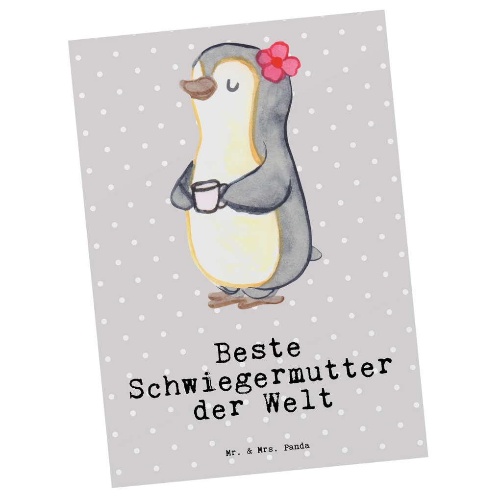 Postkarte Pinguin Beste Schwiegermutter der Welt Postkarte, Karte, Geschenkkarte, Grußkarte, Einladung, Ansichtskarte, Geburtstagskarte, Einladungskarte, Dankeskarte, Ansichtskarten, Einladung Geburtstag, Einladungskarten Geburtstag, für, Dankeschön, Geschenk, Schenken, Geburtstag, Geburtstagsgeschenk, Geschenkidee, Danke, Bedanken, Mitbringsel, Freude machen, Geschenktipp, Schwiegermutter, Schwiegermama, Schwiegereltern, Mama, Mutter, Mutter des Ehepartners, angeheiratet