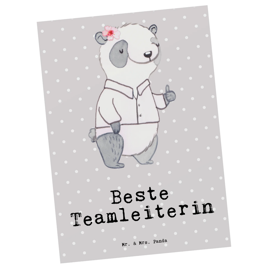 Postkarte Panda Beste Teamleiterin Postkarte, Karte, Geschenkkarte, Grußkarte, Einladung, Ansichtskarte, Geburtstagskarte, Einladungskarte, Dankeskarte, Ansichtskarten, Einladung Geburtstag, Einladungskarten Geburtstag, für, Dankeschön, Geschenk, Schenken, Geburtstag, Geburtstagsgeschenk, Geschenkidee, Danke, Bedanken, Mitbringsel, Freude machen, Geschenktipp, Teamleiterin, Seminarleiterin, Gruppenleiterin, Leiterin, Kollegin, Chefin, Vorgesetzte, Abschied, Abschiedsgeschenk, Ruhestand