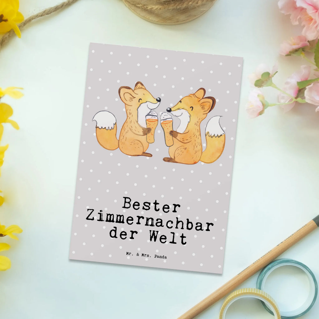 Postkarte Fuchs Bester Zimmernachbar der Welt Postkarte, Karte, Geschenkkarte, Grußkarte, Einladung, Ansichtskarte, Geburtstagskarte, Einladungskarte, Dankeskarte, Ansichtskarten, Einladung Geburtstag, Einladungskarten Geburtstag, für, Dankeschön, Geschenk, Schenken, Geburtstag, Geburtstagsgeschenk, Geschenkidee, Danke, Bedanken, Mitbringsel, Freude machen, Geschenktipp, Zimmernachbar, Zimmernachbarn, Zimmer, Krankenhaus, Patient, Kollegin, Wohnheim, Nachbar, WG, Studentenwohnheim