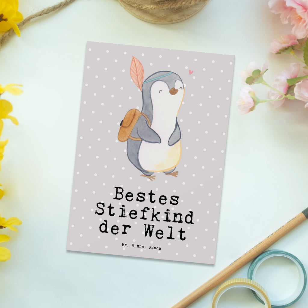 Postkarte Pinguin Bestes Stiefkind der Welt Postkarte, Karte, Geschenkkarte, Grußkarte, Einladung, Ansichtskarte, Geburtstagskarte, Einladungskarte, Dankeskarte, Ansichtskarten, Einladung Geburtstag, Einladungskarten Geburtstag, für, Dankeschön, Geschenk, Schenken, Geburtstag, Geburtstagsgeschenk, Geschenkidee, Danke, Bedanken, Mitbringsel, Freude machen, Geschenktipp, Stiefkind, angeheiratet, Kinder, Kind, Kid, Kids, Kiddy, Bestes, Tochter, Sohn, Nachwuchs, Geburt, Liebling, Taufe