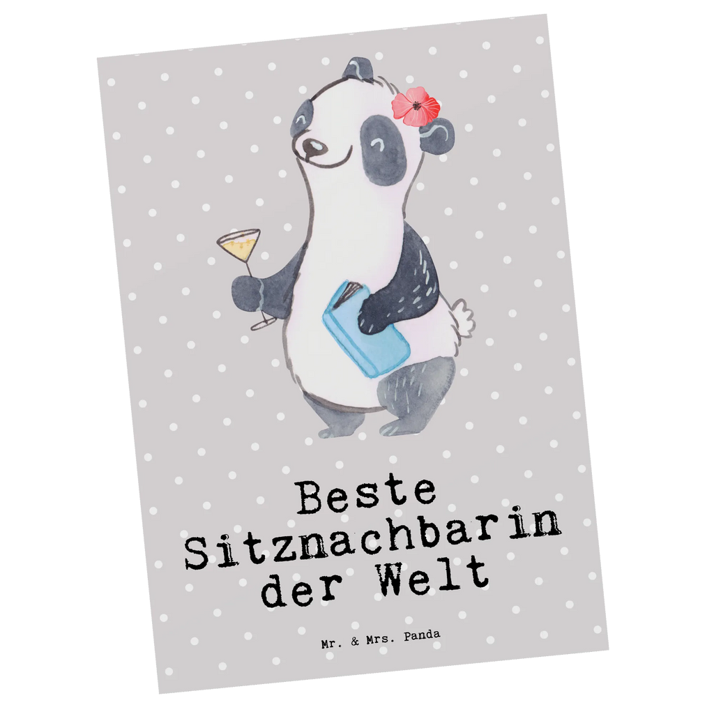 Postkarte Panda Beste Sitznachbarin der Welt Postkarte, Karte, Geschenkkarte, Grußkarte, Einladung, Ansichtskarte, Geburtstagskarte, Einladungskarte, Dankeskarte, Ansichtskarten, Einladung Geburtstag, Einladungskarten Geburtstag, für, Dankeschön, Geschenk, Schenken, Geburtstag, Geburtstagsgeschenk, Geschenkidee, Danke, Bedanken, Mitbringsel, Freude machen, Geschenktipp, Sitznachbarin, Stuhlnachbar, Mitschülerin, Nachbarin, Uni, Universität, Seminar, Kommilitone, Tischnachbar, Schule, Mitstudentin, Hochschule, Beste Sitznachbarin der Welt, Weltbeste Sitznachbarin