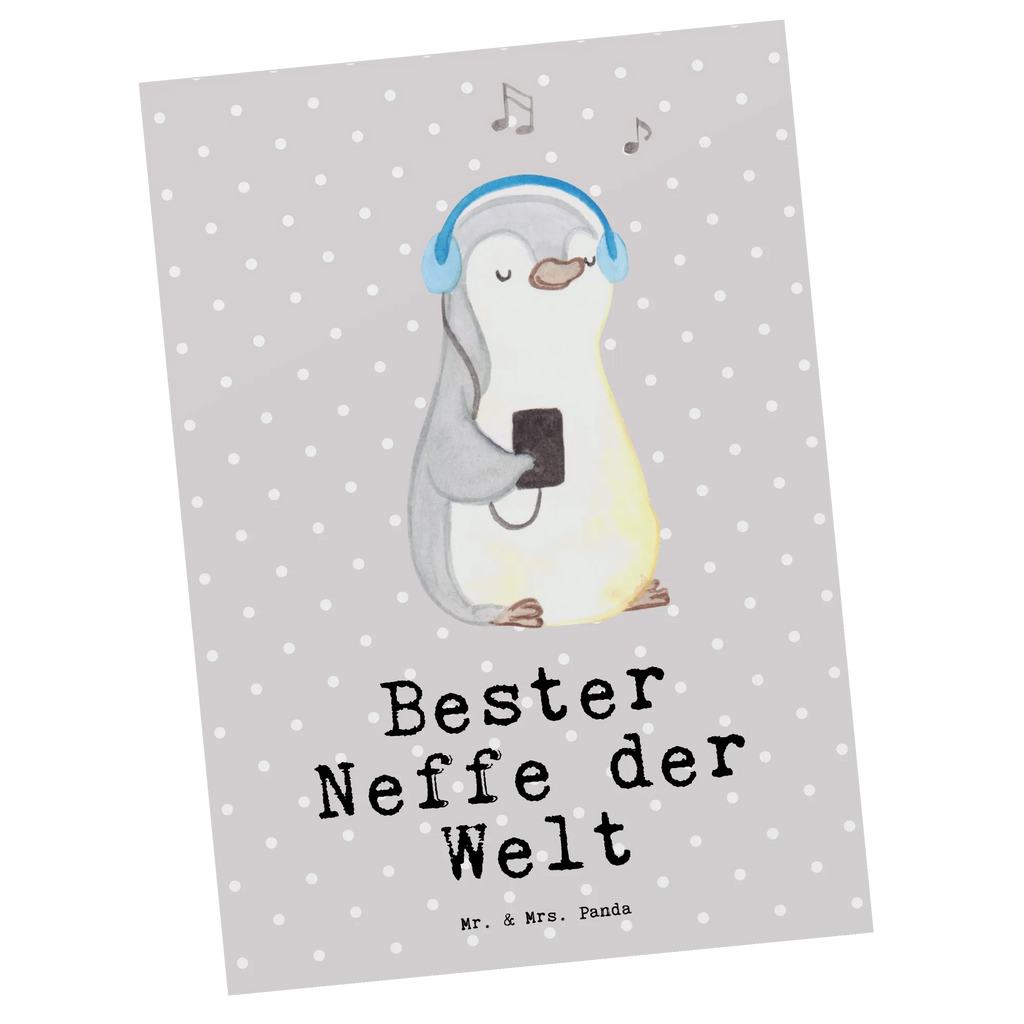 Postkarte Pinguin Bester Neffe der Welt Postkarte, Karte, Geschenkkarte, Grußkarte, Einladung, Ansichtskarte, Geburtstagskarte, Einladungskarte, Dankeskarte, Ansichtskarten, Einladung Geburtstag, Einladungskarten Geburtstag, für, Dankeschön, Geschenk, Schenken, Geburtstag, Geburtstagsgeschenk, Geschenkidee, Danke, Bedanken, Mitbringsel, Freude machen, Geschenktipp, Neffe, Onkel, Tante, Patentante, Patentonkel, Patenkind, Taufe, Sohn der Schwester, Sohn des Bruders, Bester