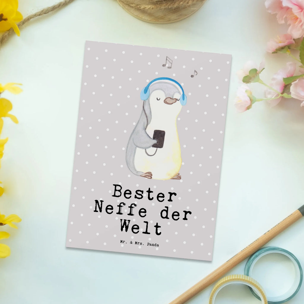 Postkarte Pinguin Bester Neffe der Welt Postkarte, Karte, Geschenkkarte, Grußkarte, Einladung, Ansichtskarte, Geburtstagskarte, Einladungskarte, Dankeskarte, Ansichtskarten, Einladung Geburtstag, Einladungskarten Geburtstag, für, Dankeschön, Geschenk, Schenken, Geburtstag, Geburtstagsgeschenk, Geschenkidee, Danke, Bedanken, Mitbringsel, Freude machen, Geschenktipp, Neffe, Onkel, Tante, Patentante, Patentonkel, Patenkind, Taufe, Sohn der Schwester, Sohn des Bruders, Bester