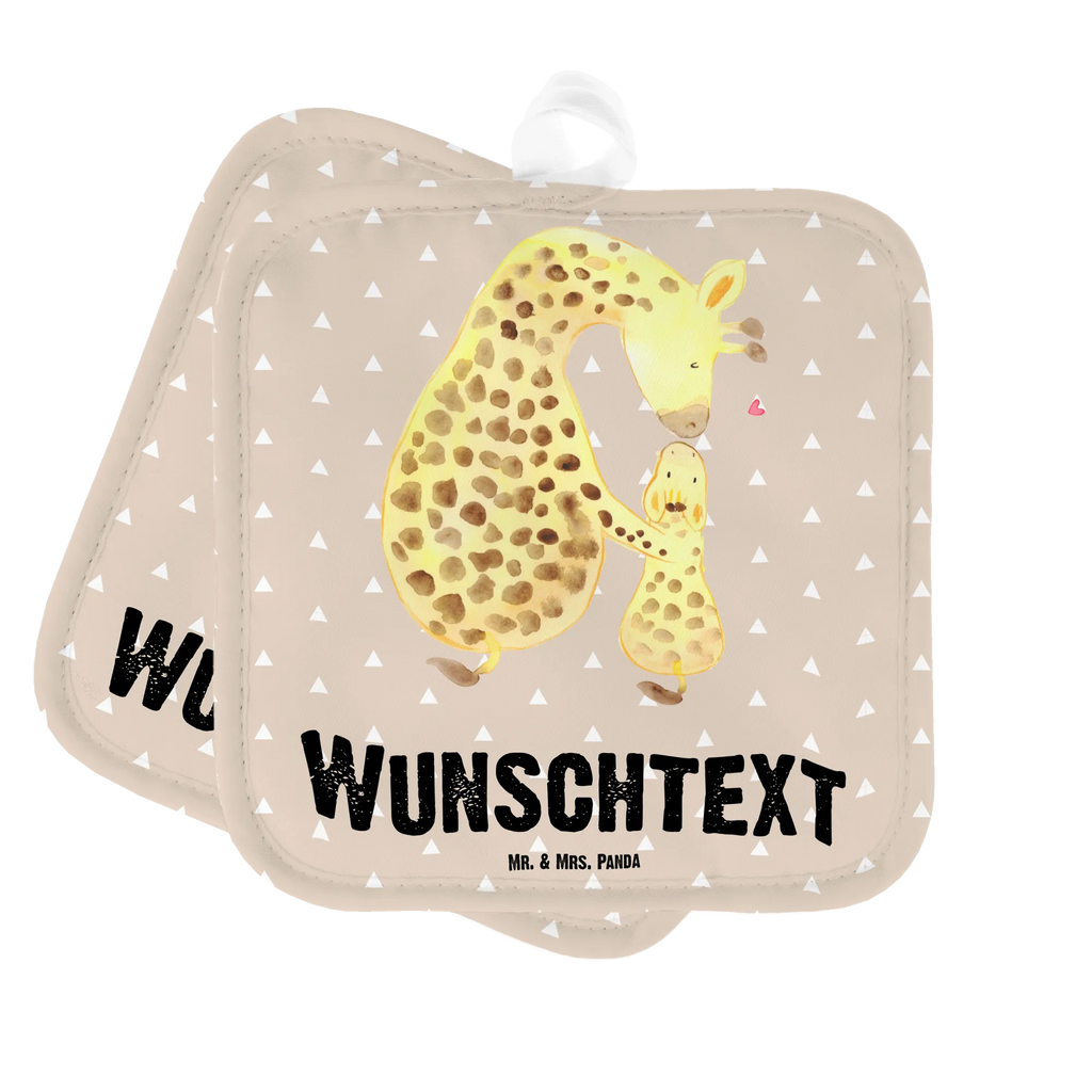 Personalisierte Topflappen Giraffe mit Kind Topflappen personalisiert, Personalisierte Topfuntersetzer, Personalisierter Ofenhandschuh, Topflappen Set personalisiert, Topflappen mit Namen, Namensaufdruck, Afrika, Wildtiere, Giraffe, Kind, Mutter, Mama, Tochter, Sohn, Lieblingsmensch