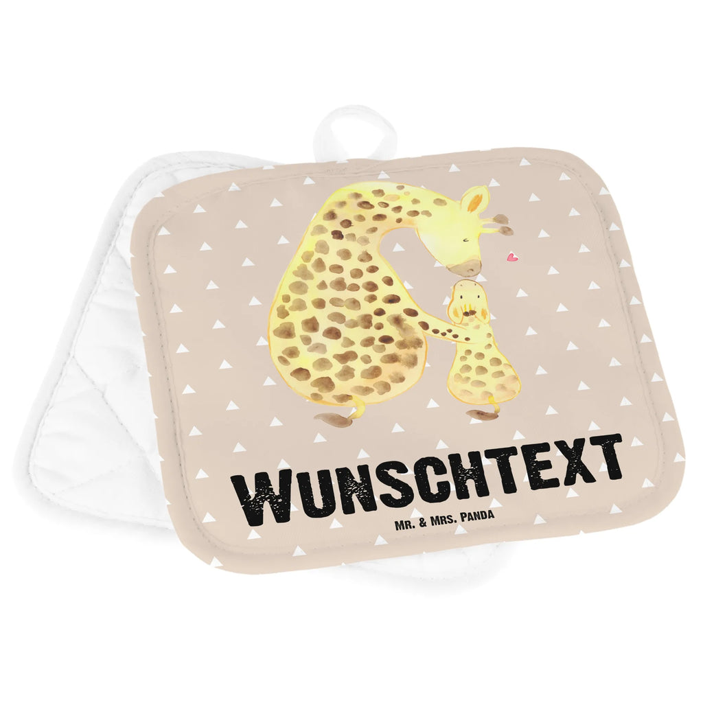 Personalisierte Topflappen Giraffe mit Kind Topflappen personalisiert, Personalisierte Topfuntersetzer, Personalisierter Ofenhandschuh, Topflappen Set personalisiert, Topflappen mit Namen, Namensaufdruck, Afrika, Wildtiere, Giraffe, Kind, Mutter, Mama, Tochter, Sohn, Lieblingsmensch