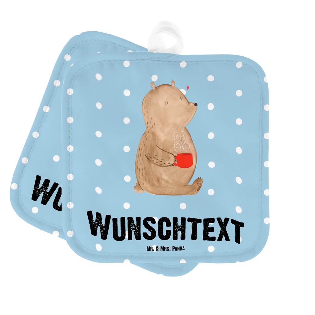 Personalisierte Topflappen Bär Kaffee Topflappen personalisiert, Personalisierte Topfuntersetzer, Personalisierter Ofenhandschuh, Topflappen Set personalisiert, Topflappen mit Namen, Namensaufdruck, Bär, Teddy, Teddybär, Kaffee, Coffee, Bären, guten Morgen, Morgenroutine, Welt erobern, Welt retten, Motivation