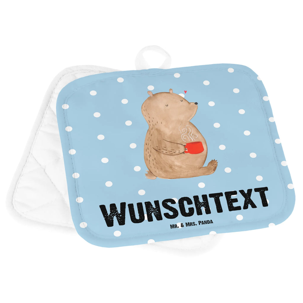 Personalisierte Topflappen Bär Kaffee Topflappen personalisiert, Personalisierte Topfuntersetzer, Personalisierter Ofenhandschuh, Topflappen Set personalisiert, Topflappen mit Namen, Namensaufdruck, Bär, Teddy, Teddybär, Kaffee, Coffee, Bären, guten Morgen, Morgenroutine, Welt erobern, Welt retten, Motivation