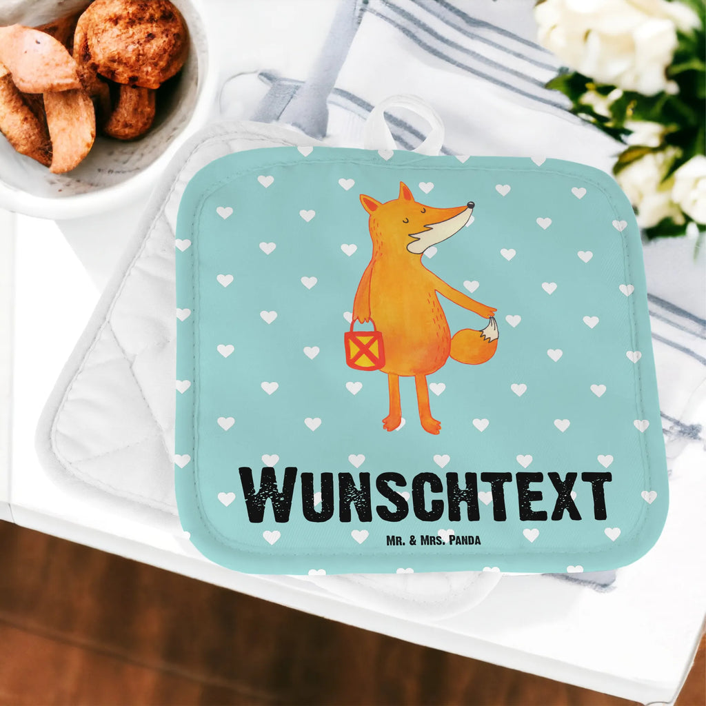 Personalisierte Topflappen Fuchs Laterne Topflappen personalisiert, Personalisierte Topfuntersetzer, Personalisierter Ofenhandschuh, Topflappen Set personalisiert, Topflappen mit Namen, Namensaufdruck, Fuchs, Füchse, Spruch trösten, Liebeskummer Spruch, Laterne, Sankt Martin, Laternenumzug, Aufmuntern, Cäsar Otto Hugo Flaischlen