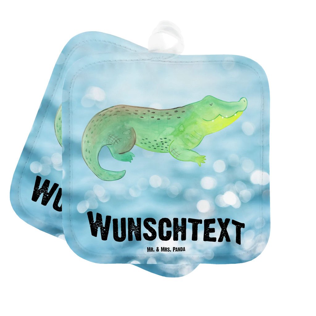 Personalisierte Topflappen Krokodil Topflappen personalisiert, Personalisierte Topfuntersetzer, Personalisierter Ofenhandschuh, Topflappen Set personalisiert, Topflappen mit Namen, Namensaufdruck, Meerestiere, Meer, Urlaub, Krokodil, Krokodile, verrückt sein, spontan sein, Abenteuerlust, Reiselust, Freundin, beste Freundin, Lieblingsmensch