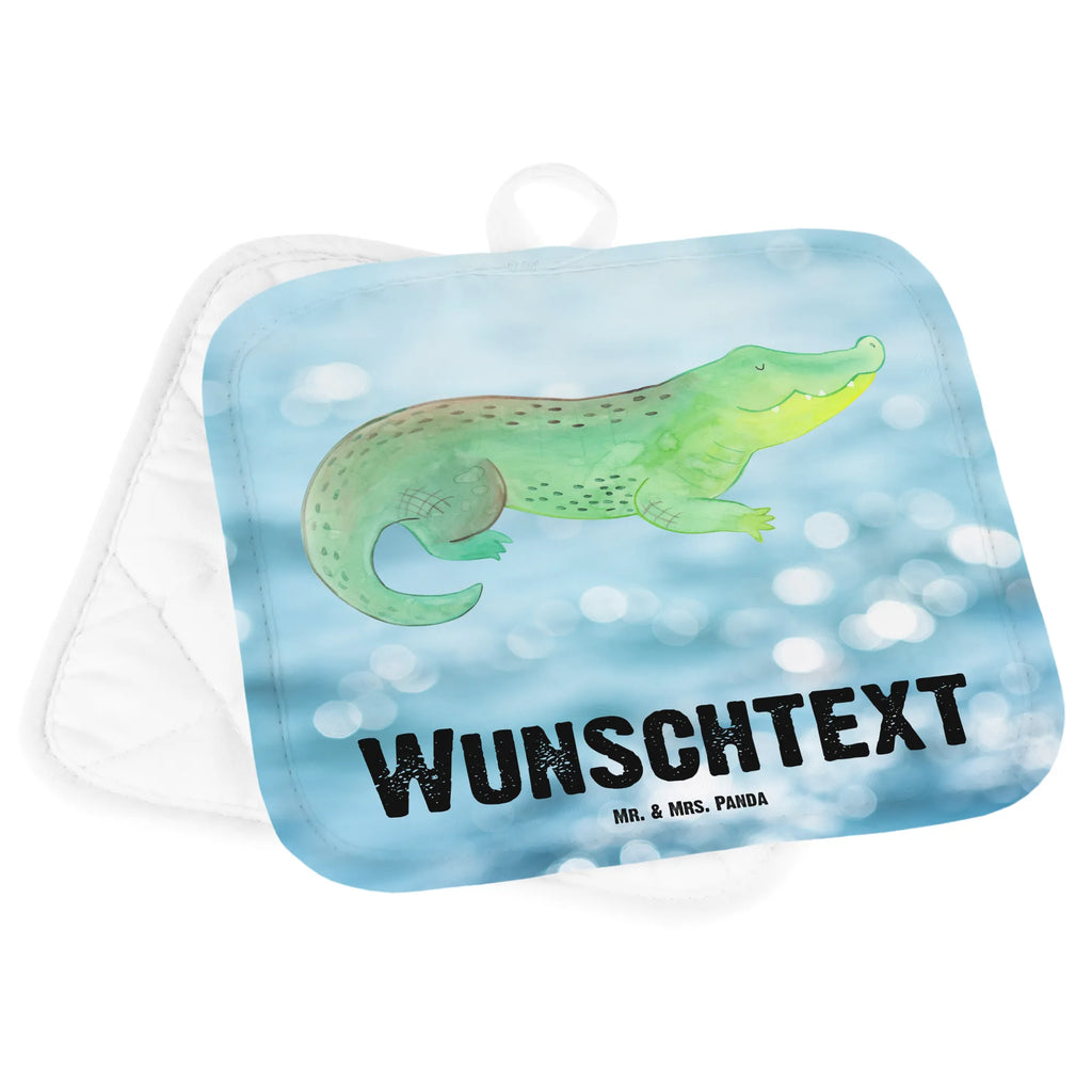 Personalisierte Topflappen Krokodil Topflappen personalisiert, Personalisierte Topfuntersetzer, Personalisierter Ofenhandschuh, Topflappen Set personalisiert, Topflappen mit Namen, Namensaufdruck, Meerestiere, Meer, Urlaub, Krokodil, Krokodile, verrückt sein, spontan sein, Abenteuerlust, Reiselust, Freundin, beste Freundin, Lieblingsmensch