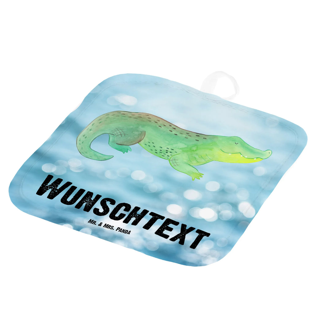 Personalisierte Topflappen Krokodil Topflappen personalisiert, Personalisierte Topfuntersetzer, Personalisierter Ofenhandschuh, Topflappen Set personalisiert, Topflappen mit Namen, Namensaufdruck, Meerestiere, Meer, Urlaub, Krokodil, Krokodile, verrückt sein, spontan sein, Abenteuerlust, Reiselust, Freundin, beste Freundin, Lieblingsmensch