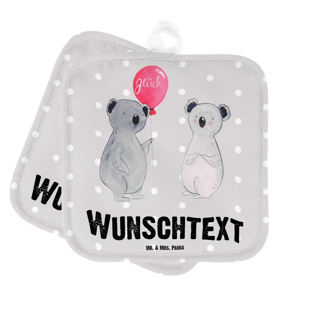 Personalisierte Topflappen Koala Luftballon Topflappen personalisiert, Personalisierte Topfuntersetzer, Personalisierter Ofenhandschuh, Topflappen Set personalisiert, Topflappen mit Namen, Namensaufdruck, Koala, Koalabär, Luftballon, Party, Geburtstag, Geschenk