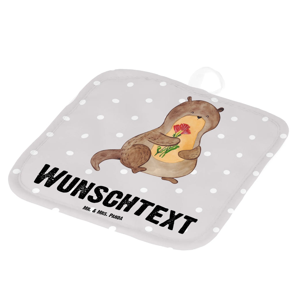 Personalisierte Topflappen Otter Blumenstrauß Topflappen personalisiert, Personalisierte Topfuntersetzer, Personalisierter Ofenhandschuh, Topflappen Set personalisiert, Topflappen mit Namen, Namensaufdruck, Otter, Fischotter, Seeotter, Otter Seeotter See Otter