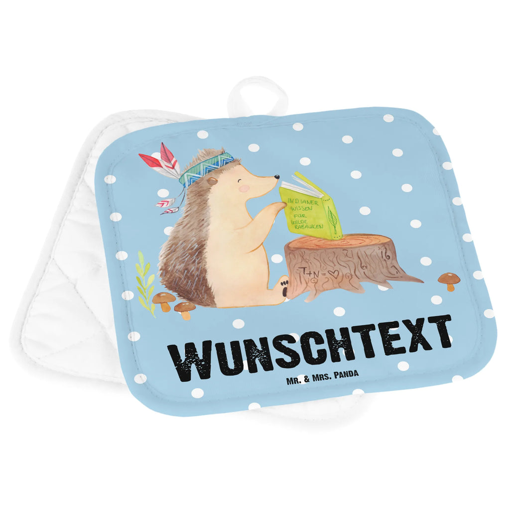 Personalisierte Topflappen Igel Indianer Topflappen personalisiert, Personalisierte Topfuntersetzer, Personalisierter Ofenhandschuh, Topflappen Set personalisiert, Topflappen mit Namen, Namensaufdruck, Waldtiere, Tiere, Igel, Indianer, Abenteuer, Lagerfeuer, Camping