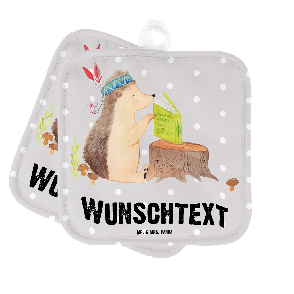 Personalisierte Topflappen Igel Indianer Topflappen personalisiert, Personalisierte Topfuntersetzer, Personalisierter Ofenhandschuh, Topflappen Set personalisiert, Topflappen mit Namen, Namensaufdruck, Waldtiere, Tiere, Igel, Indianer, Abenteuer, Lagerfeuer, Camping