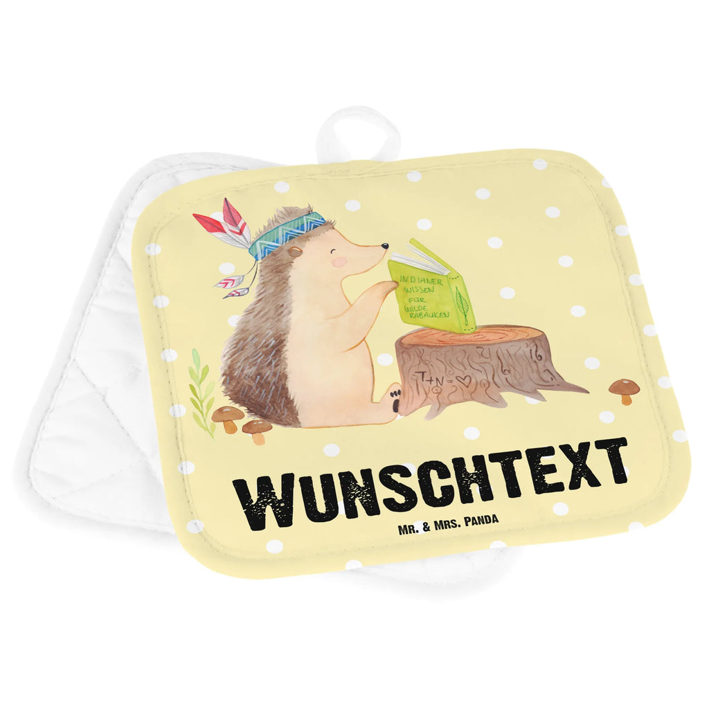 Personalisierte Topflappen Igel Indianer Topflappen personalisiert, Personalisierte Topfuntersetzer, Personalisierter Ofenhandschuh, Topflappen Set personalisiert, Topflappen mit Namen, Namensaufdruck, Waldtiere, Tiere, Igel, Indianer, Abenteuer, Lagerfeuer, Camping