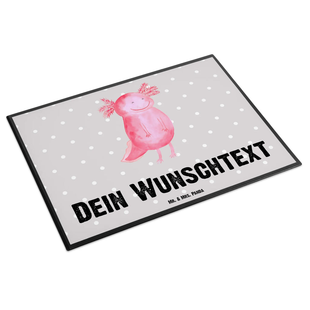 Personalisierte Schreibtischunterlage Axolotl glücklich Personalisierte Schreibunterlage, Personalisierte Schreibtischauflage, Personalisierte Schreibtisch Unterlagen, Schreibunterlage mit Namen, Schreibtischauflage mit Namen, Schreibtisch Unterlagen mit Namen, Selbst gestalten, Namensaufdruck, Namenspersonalisierung, Axolotl, Molch, Axolot, Schwanzlurch, Lurch, Lurche, Motivation, gute Laune