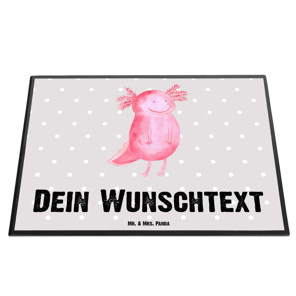 Personalisierte Schreibtischunterlage Axolotl Glücklich Personalisierte Schreibunterlage, Personalisierte Schreibtischauflage, Personalisierte Schreibtisch Unterlagen, Schreibunterlage mit Namen, Schreibtischauflage mit Namen, Schreibtisch Unterlagen mit Namen, Selbst gestalten, Namensaufdruck, Namenspersonalisierung, Axolotl, Molch, Axolot, Schwanzlurch, Lurch, Lurche, Motivation, gute Laune